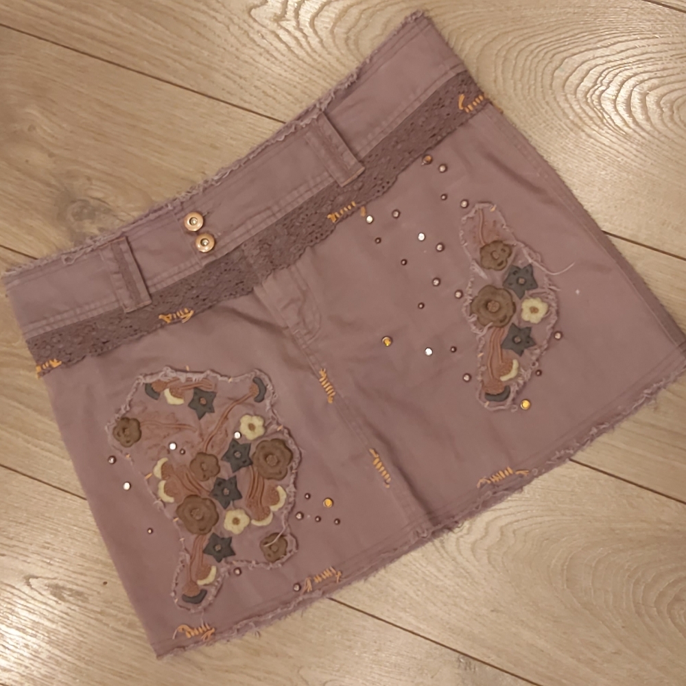 Lulumari bohemian mini skirt